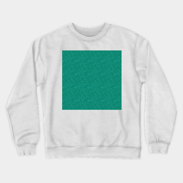 Underwater Patterns Crewneck Sweatshirt by dieEinsteiger